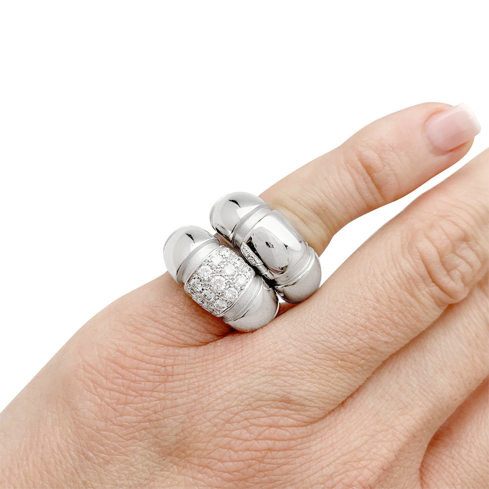 Mauboussin ring, "Nadja", white gold.