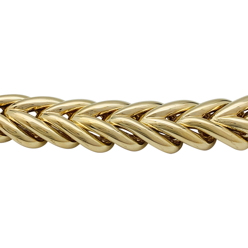 Boucheron "Braided" bracelet in yellow gold.