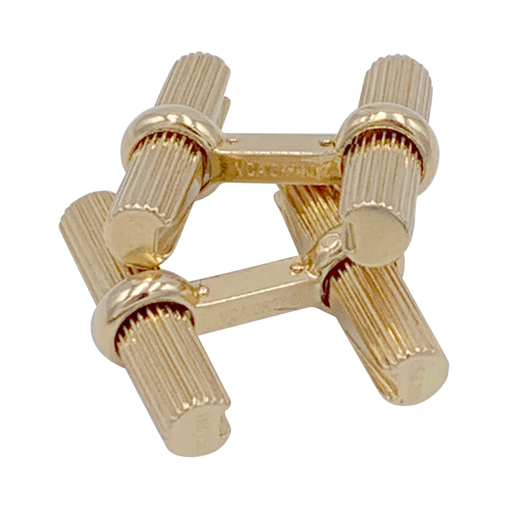 Van Cleef & Arpels yellow gold cufflinks.