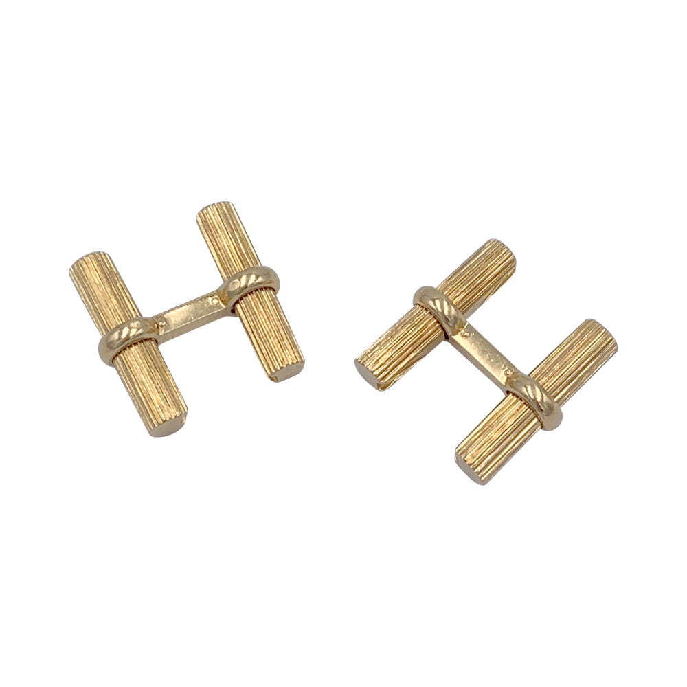 Van Cleef & Arpels yellow gold cufflinks.