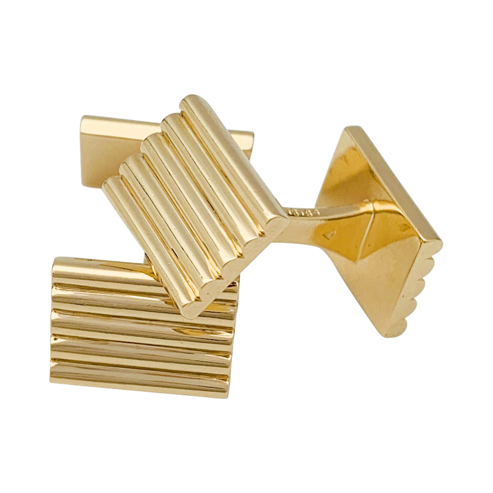 Vintage Van Cleef & Arpels yellow gold cufflinks.