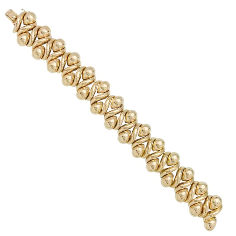 Boivin bracelet, “Danaïde”, yellow gold.