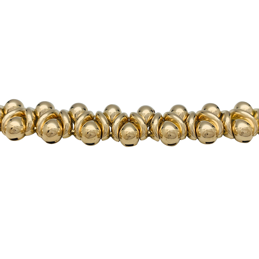 Boivin bracelet, “Danaïde”, yellow gold.
