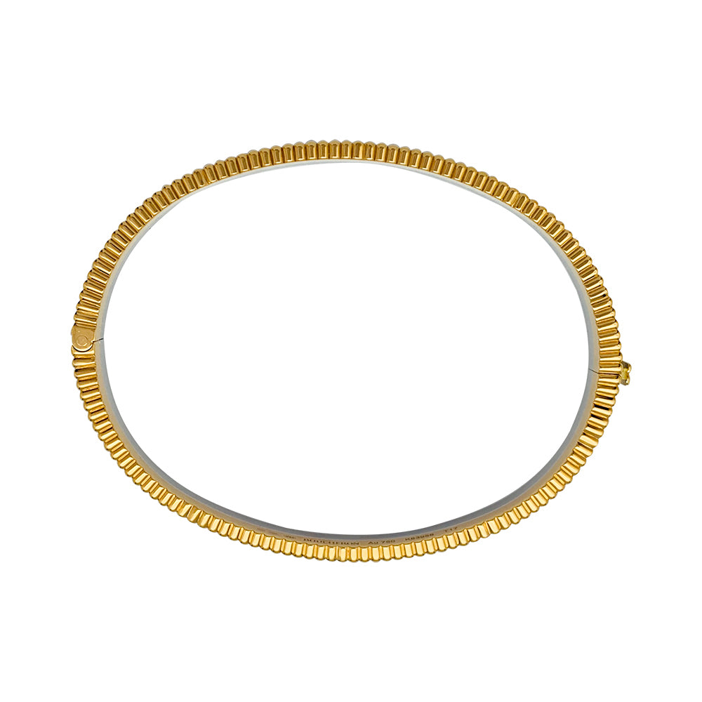 Boucheron bracelet, "Quatre Radiant", in yellow and white gold and diamonds.