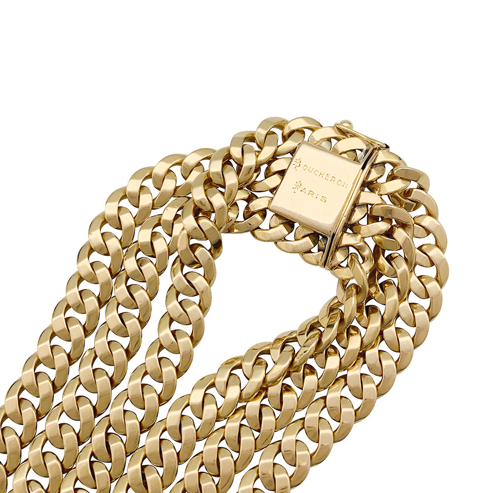 Bracelet Boucheron en or jaune.