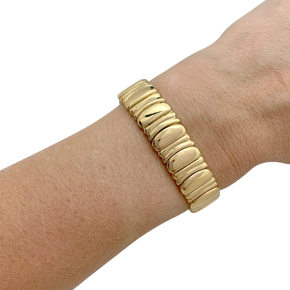 Cartier bracelet, "Casque d'Or", in yellow gold.