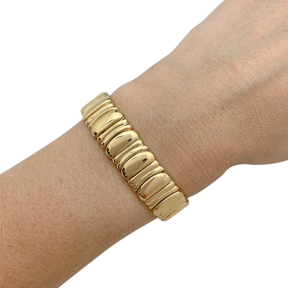 Cartier bracelet, "Casque d'Or", in yellow gold.