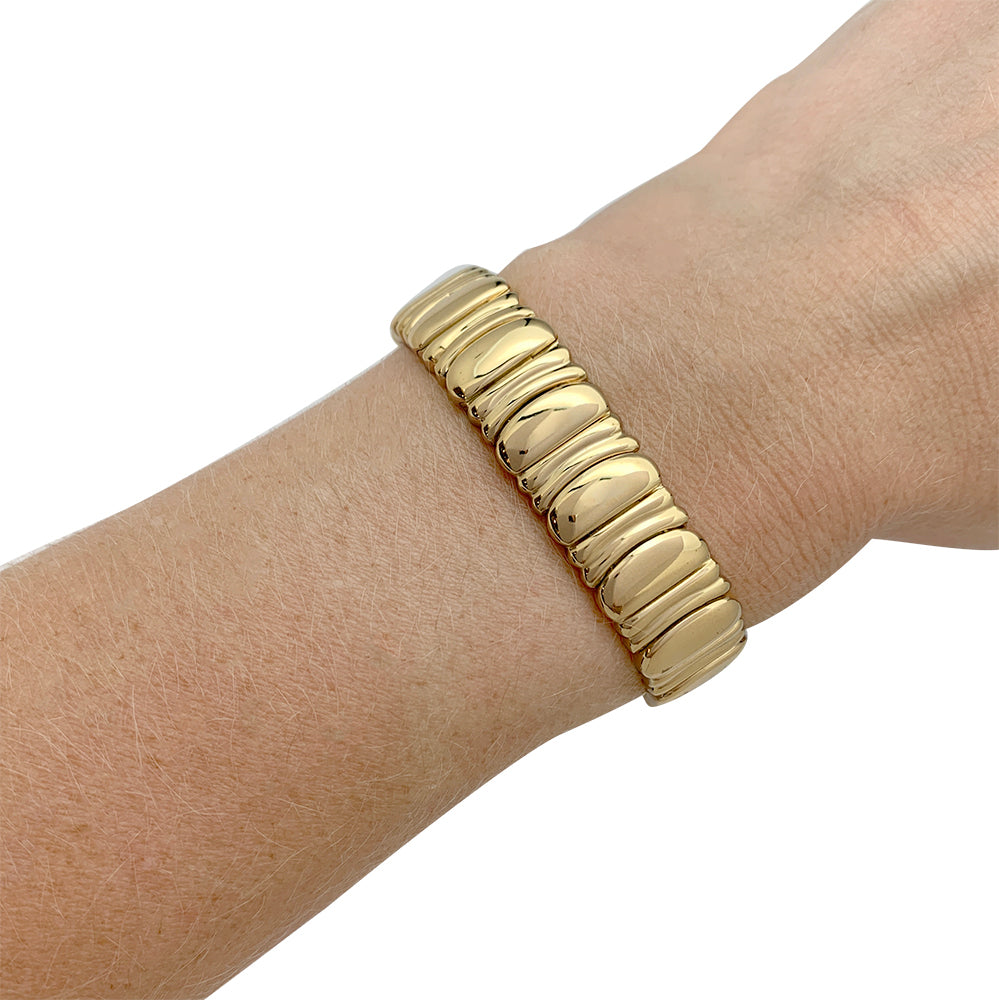 Cartier bracelet, "Casque d'Or", in yellow gold.