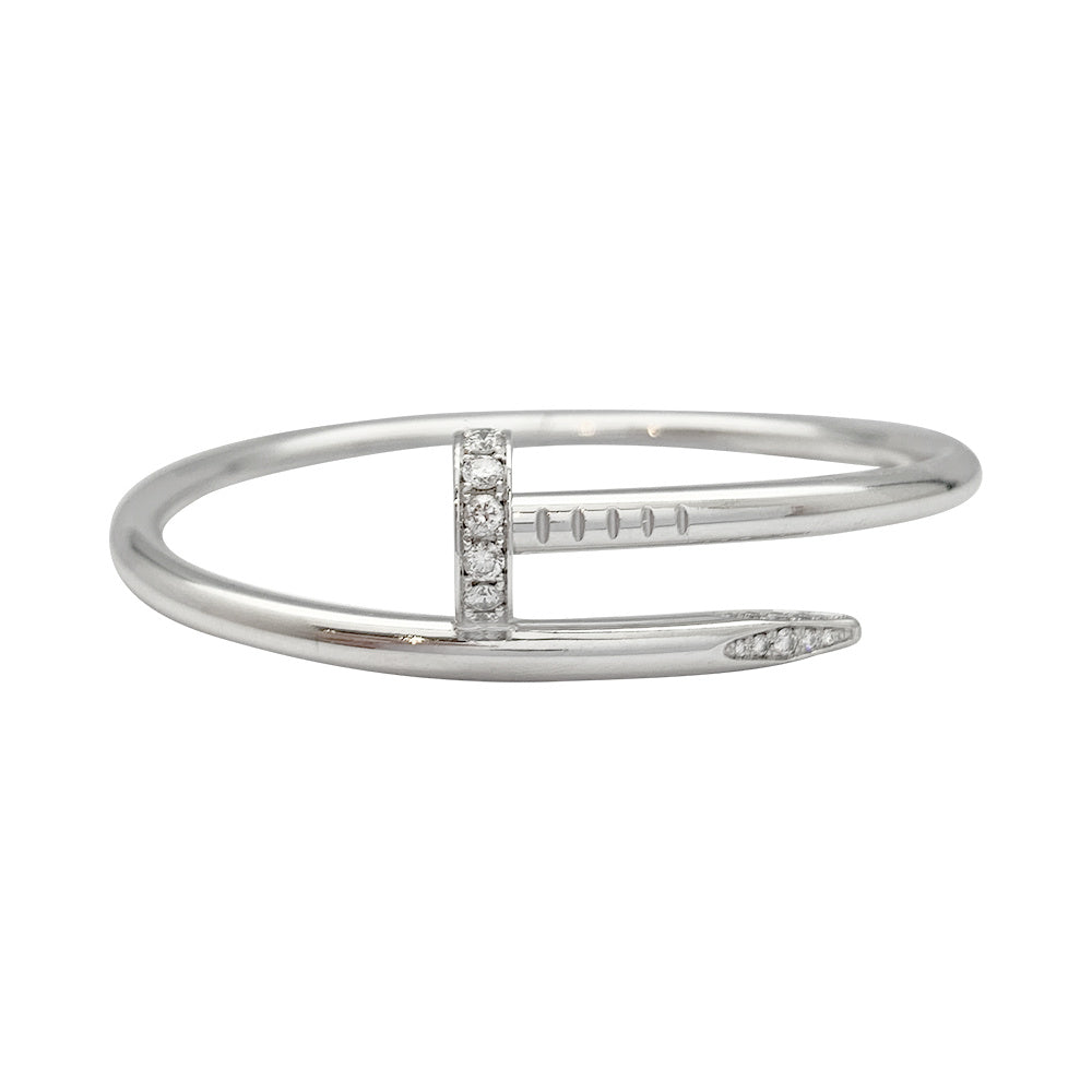 Bracelet Cartier, "Juste un clou", or blanc et diamants