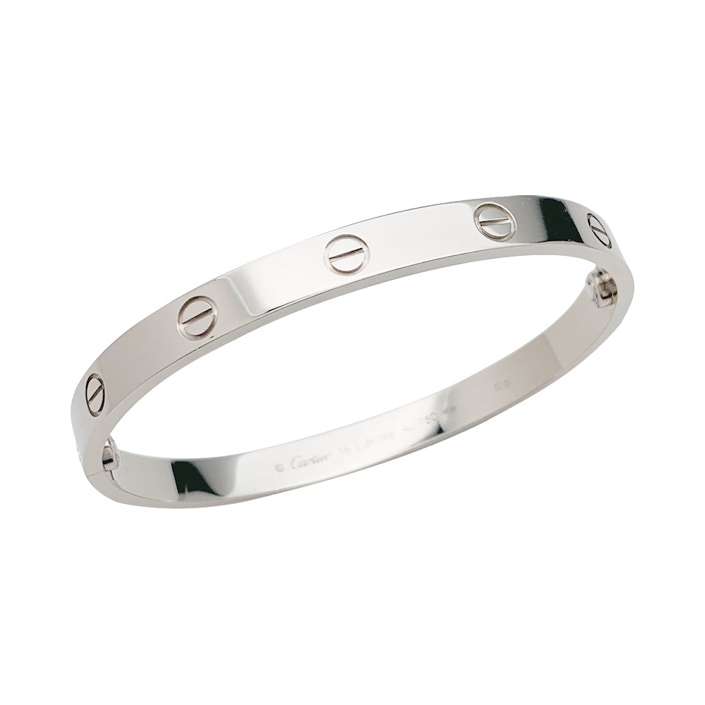 Bracelet Cartier "Love" en or blanc.