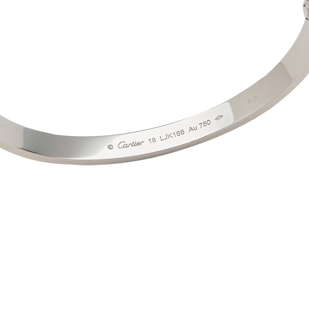 Bracelet Cartier "Love" en or blanc.