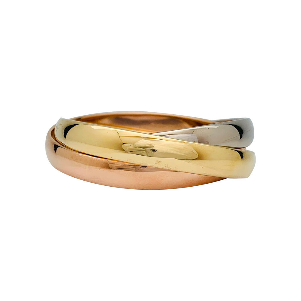 Bracelet Cartier, "Trinity", 3 tons d'or.