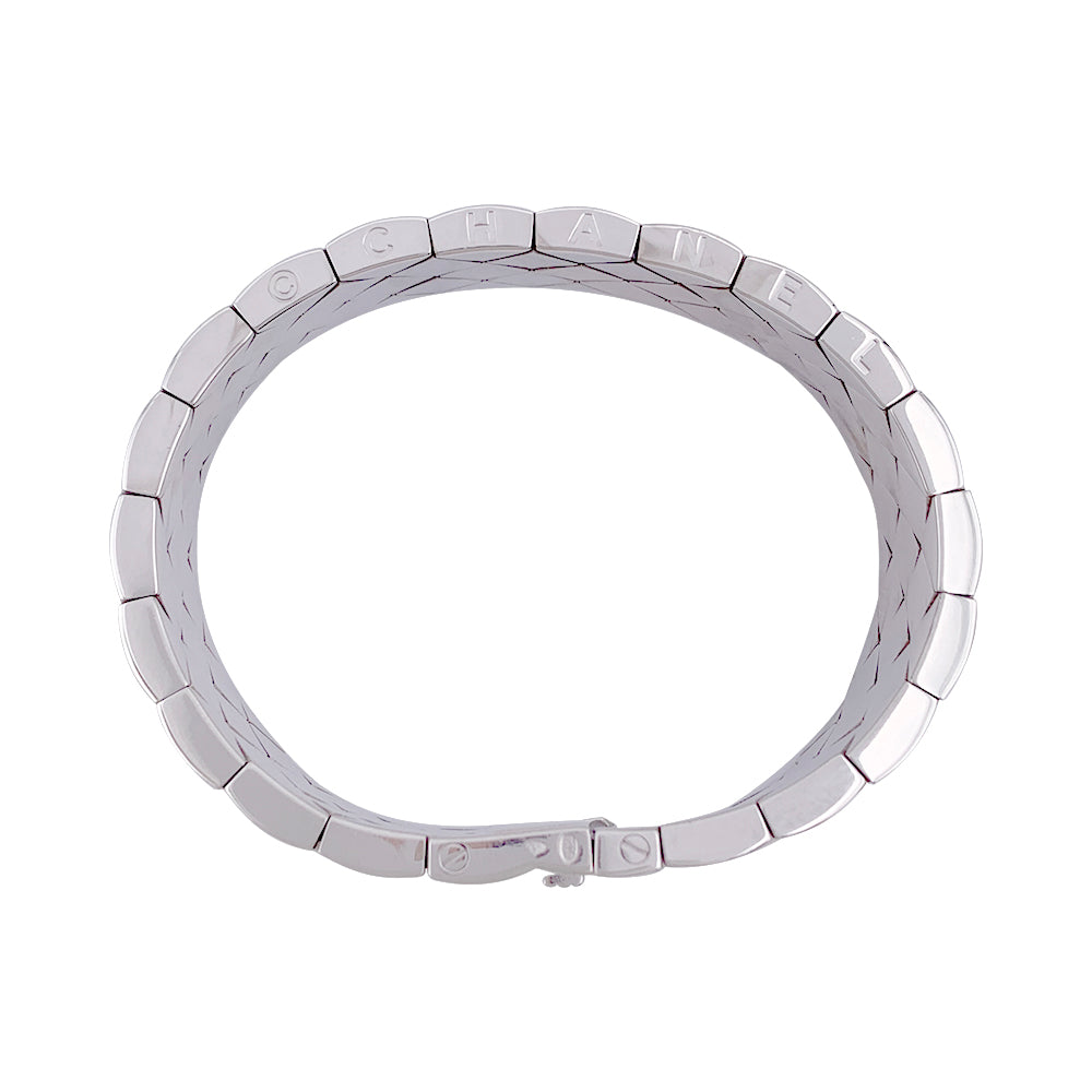 Chanel bracelet, "Quilted", white gold.