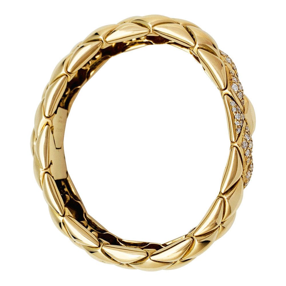 Bracelet Chaumet, "Les Belles Cordelières", or jaune et diamants.