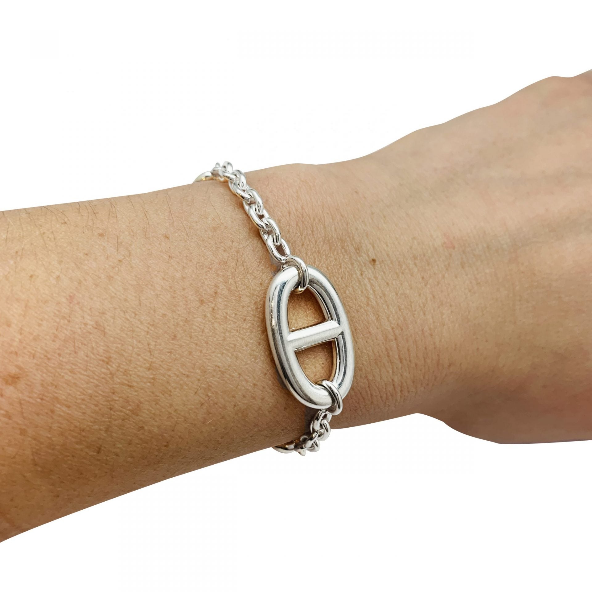 Hermès "Farandole" silver bracelet.