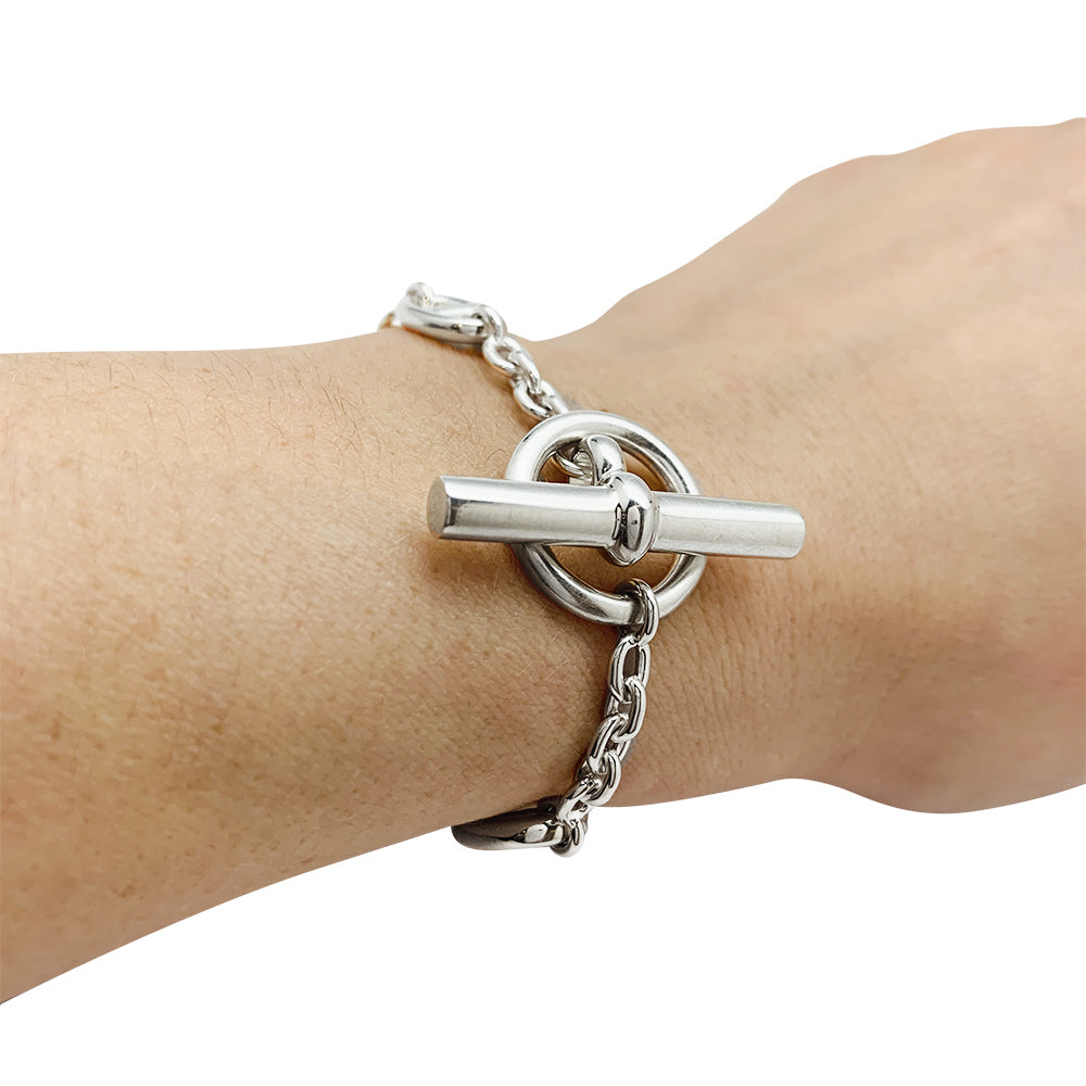 Hermès "Farandole" silver bracelet.