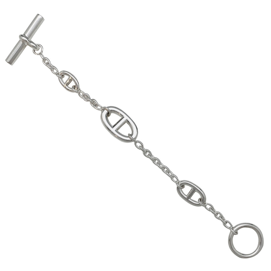 Hermès "Farandole" silver bracelet.