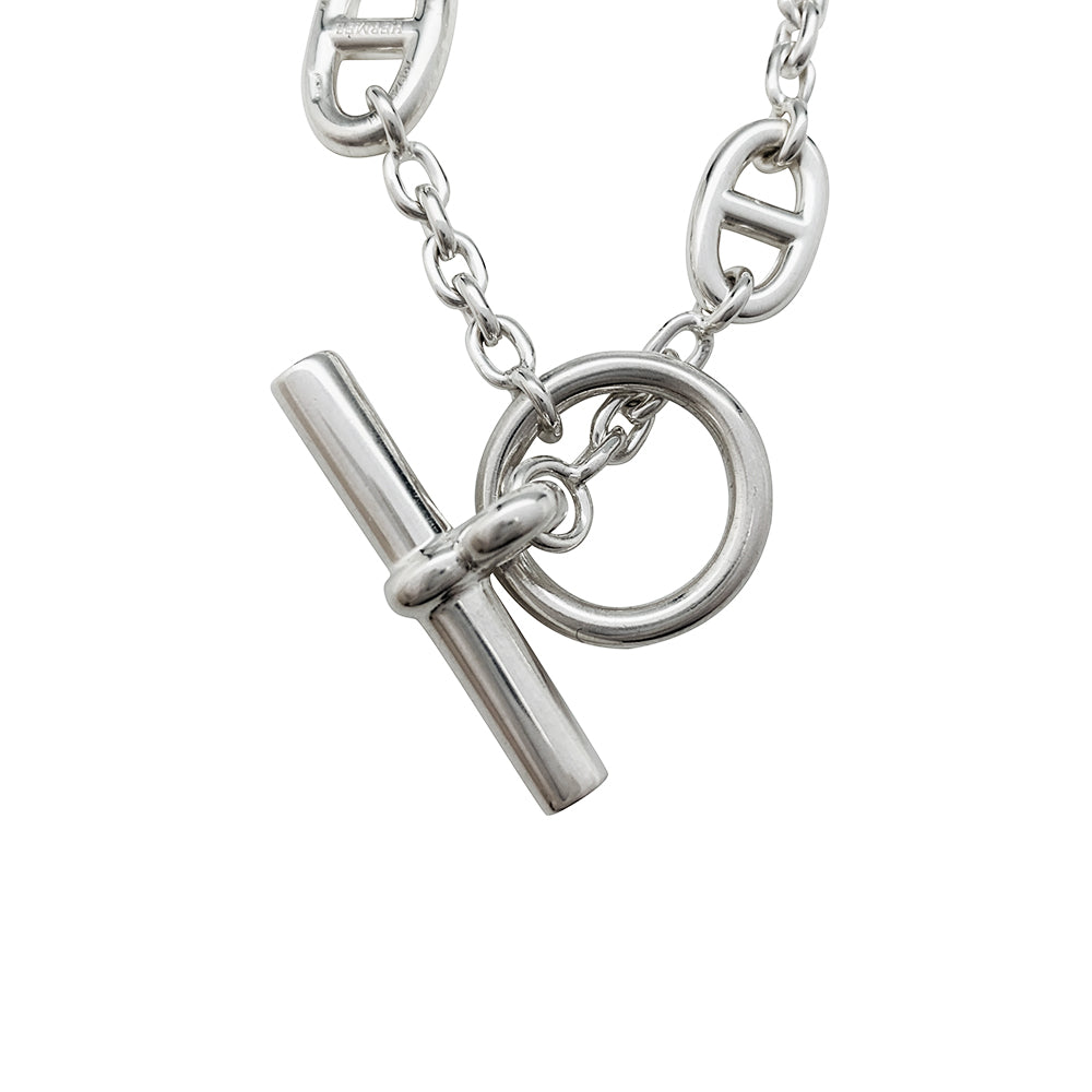 Bracelet Hermès "Farandole" en argent.