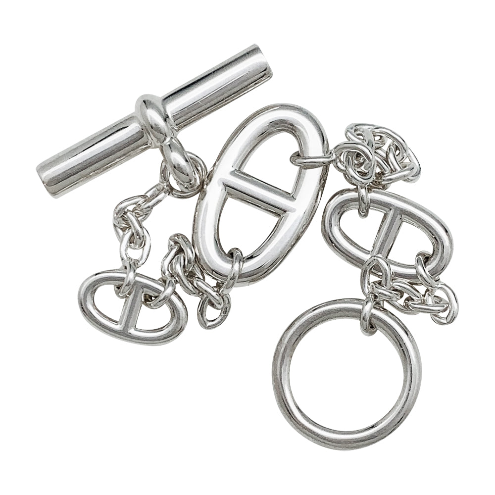 Hermès "Farandole" silver bracelet.