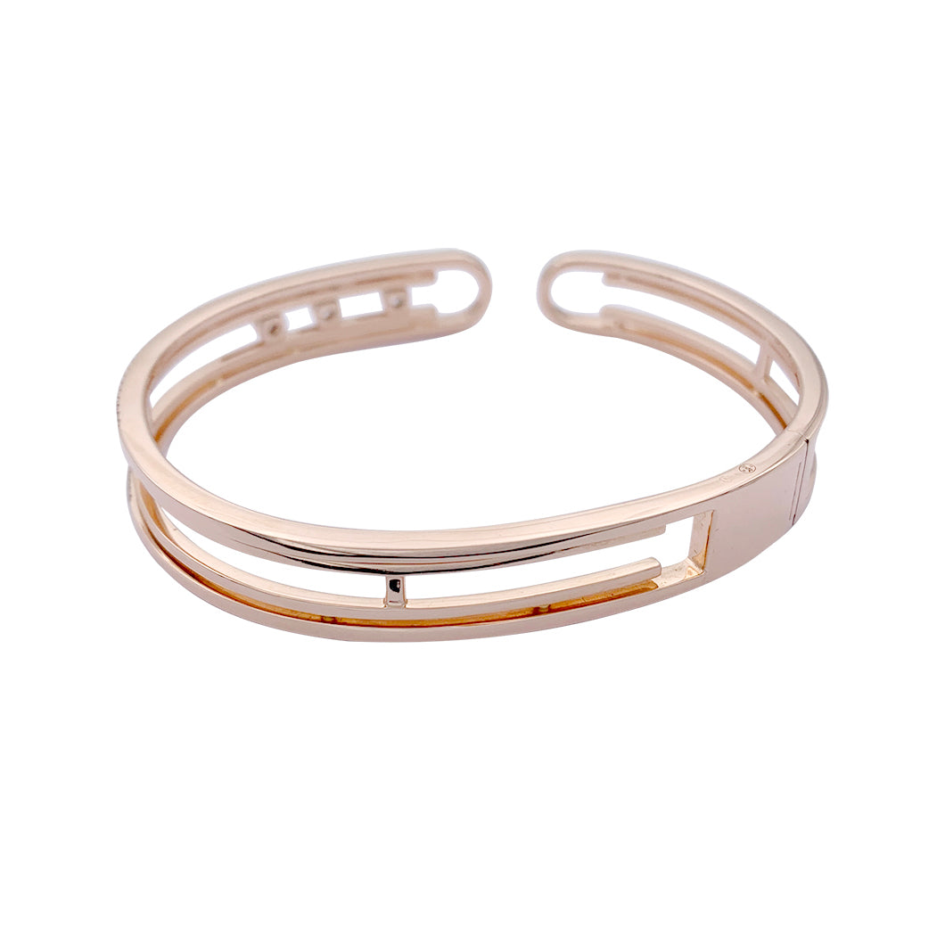 Messika bracelet, "Move 10th Anniversary", pink gold and diamonds.