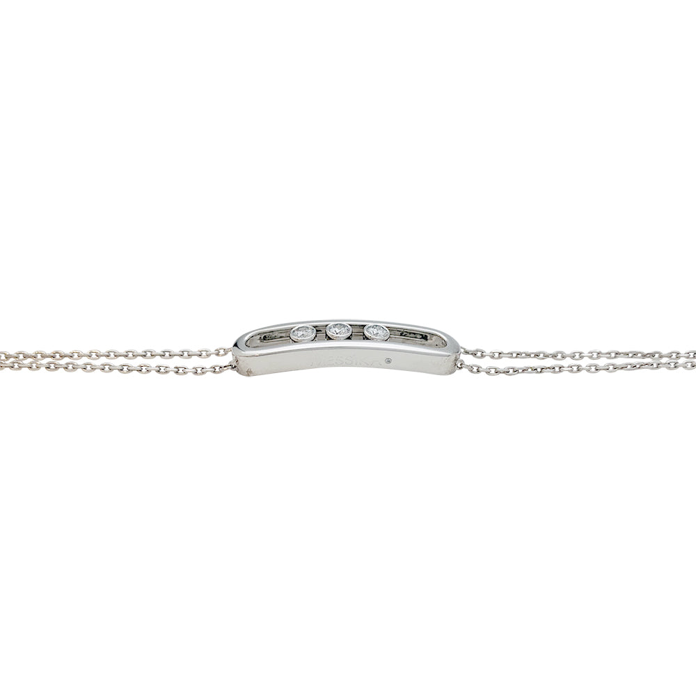 Messika bracelet, "Move Classique", white gold, diamonds.