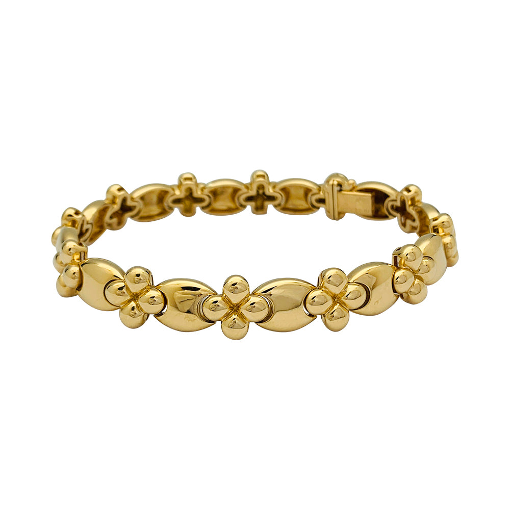 Bracelet Van Cleef & Arpels trèfle en or jaune.