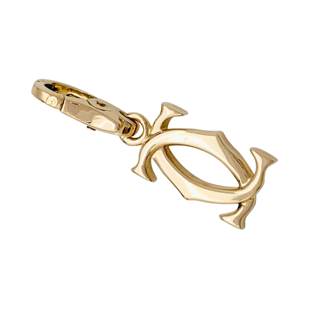 Cartier "Double C" Charm Pendant, yellow gold.