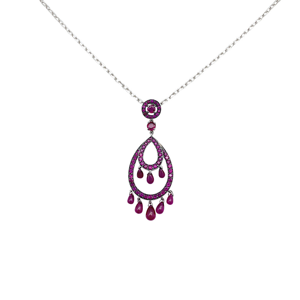 Collier Boucheron, "Cinna Pampilles, or blanc, rubis.
