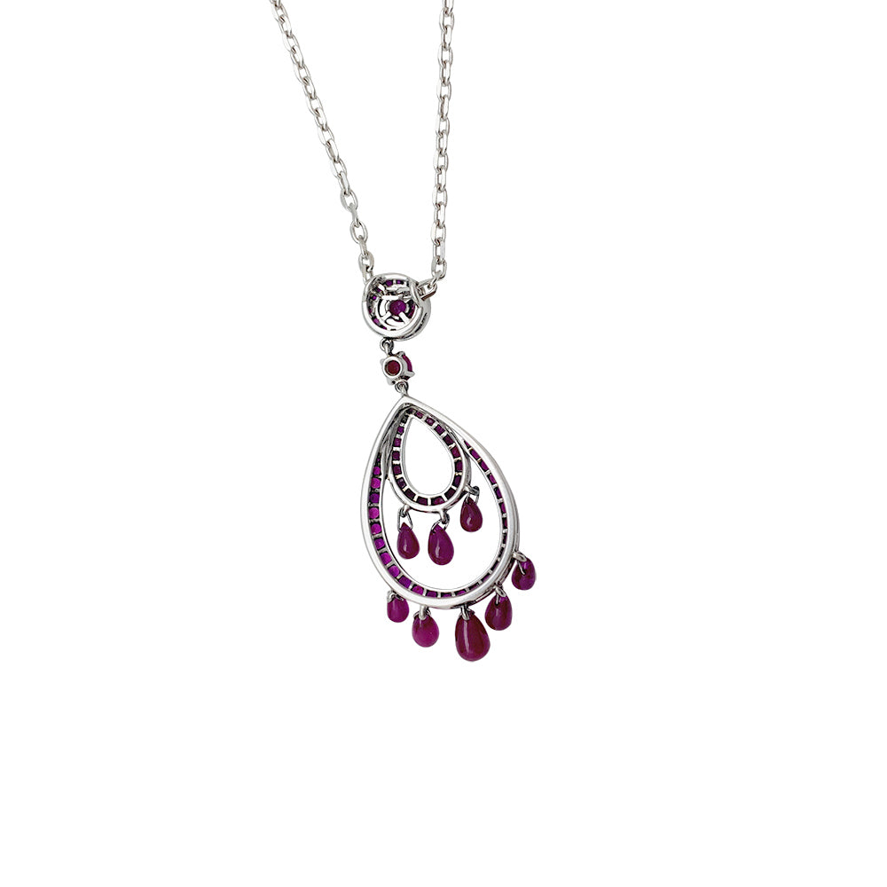 Collier Boucheron, "Cinna Pampilles, or blanc, rubis.