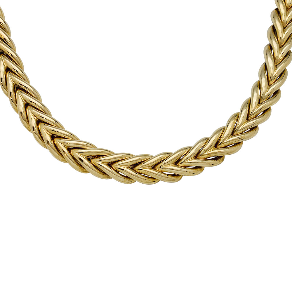 Boucheron "Tressé" necklace in yellow gold.