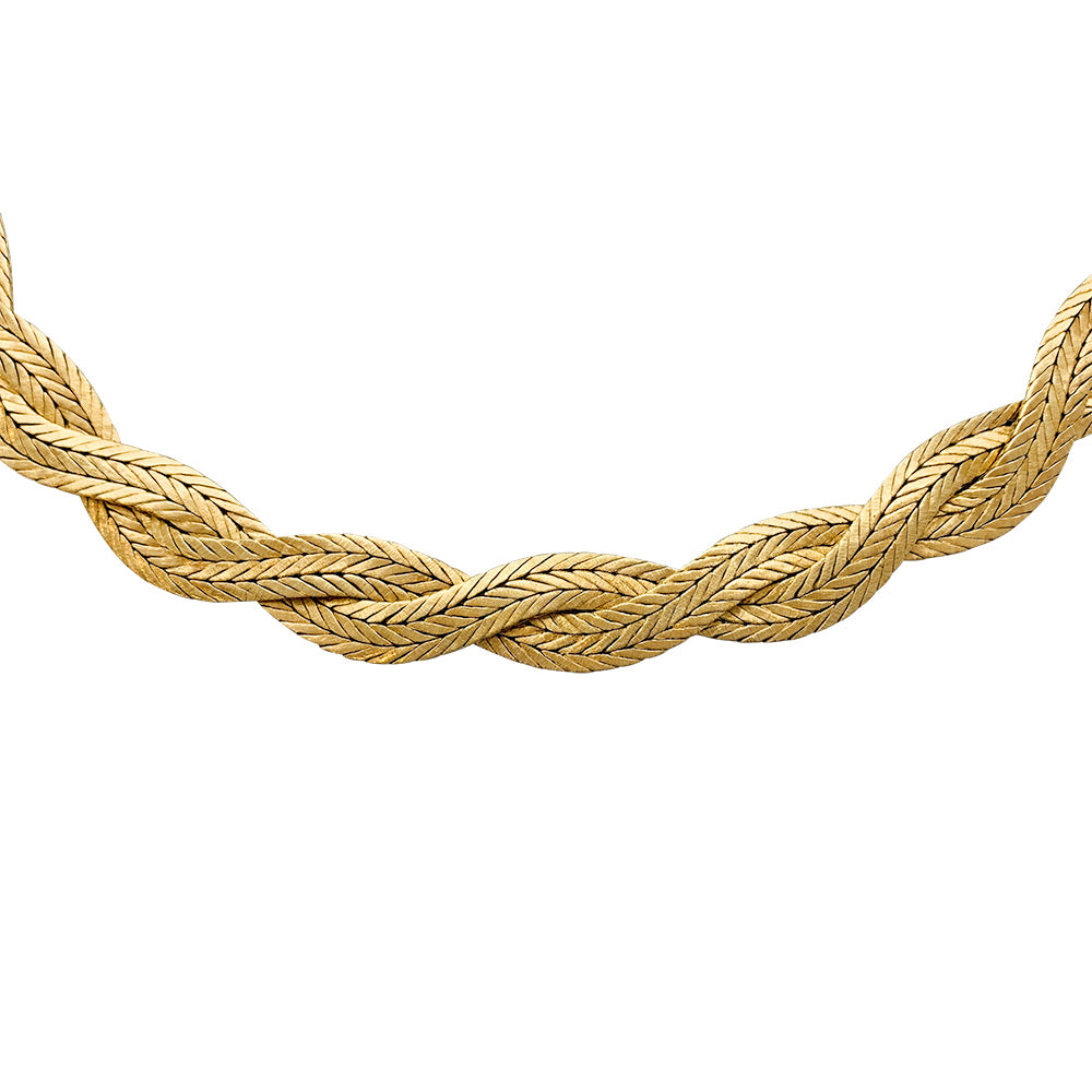Buccellati necklace, yellow gold braid.