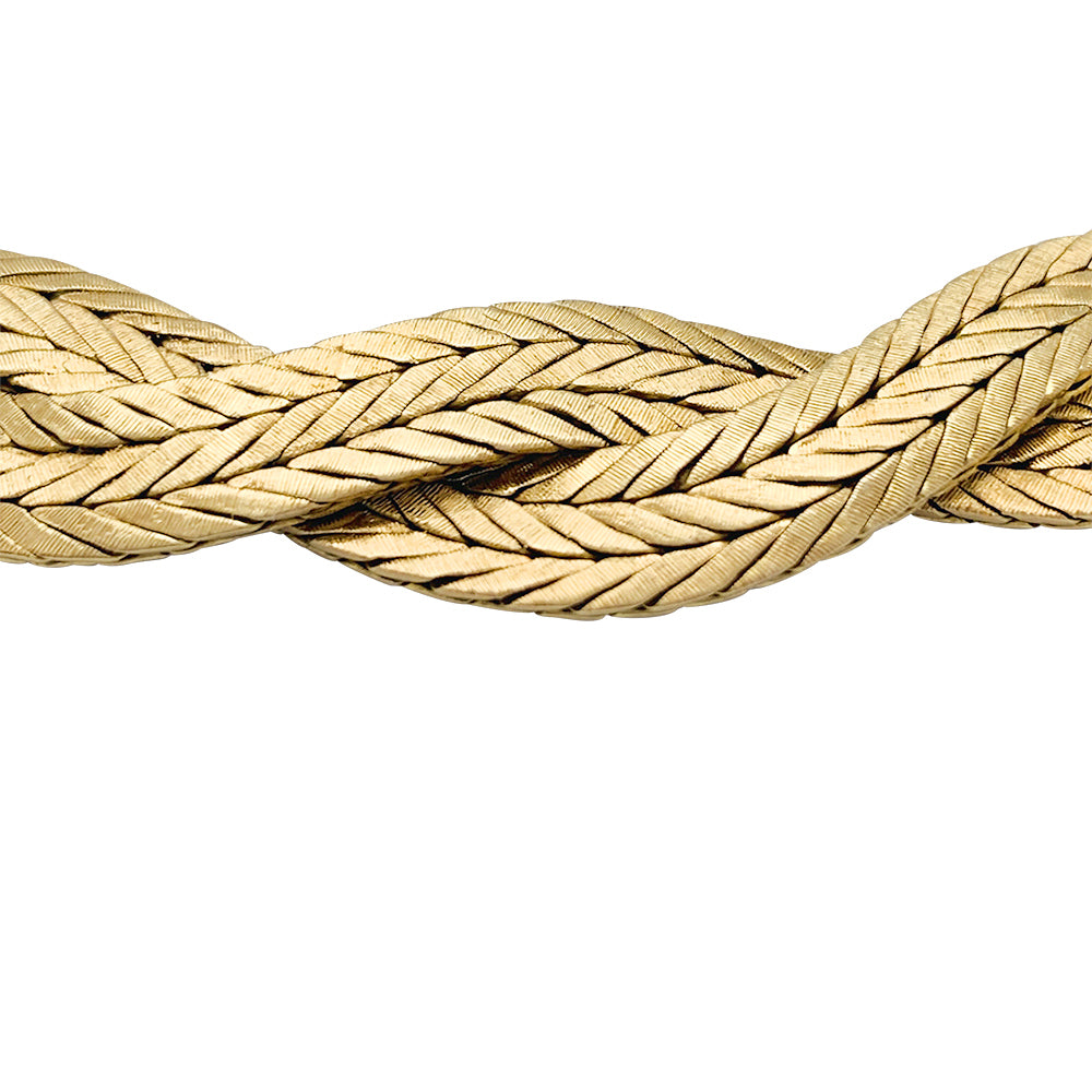 Buccellati necklace, yellow gold braid.