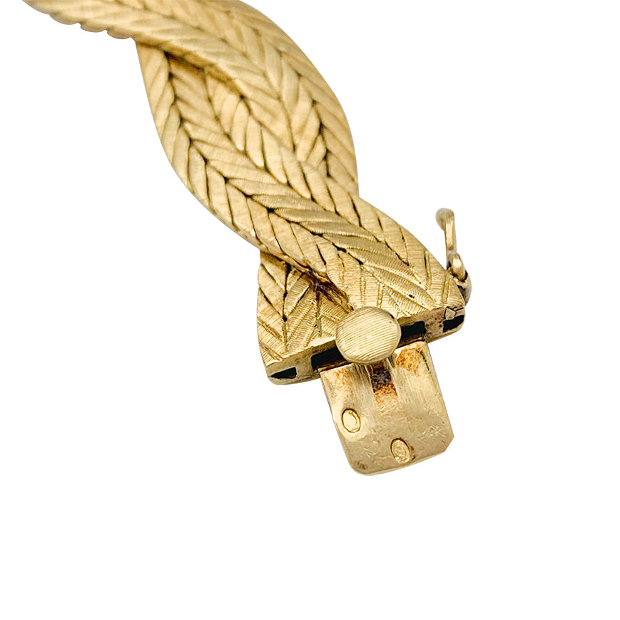 Buccellati necklace, yellow gold braid.