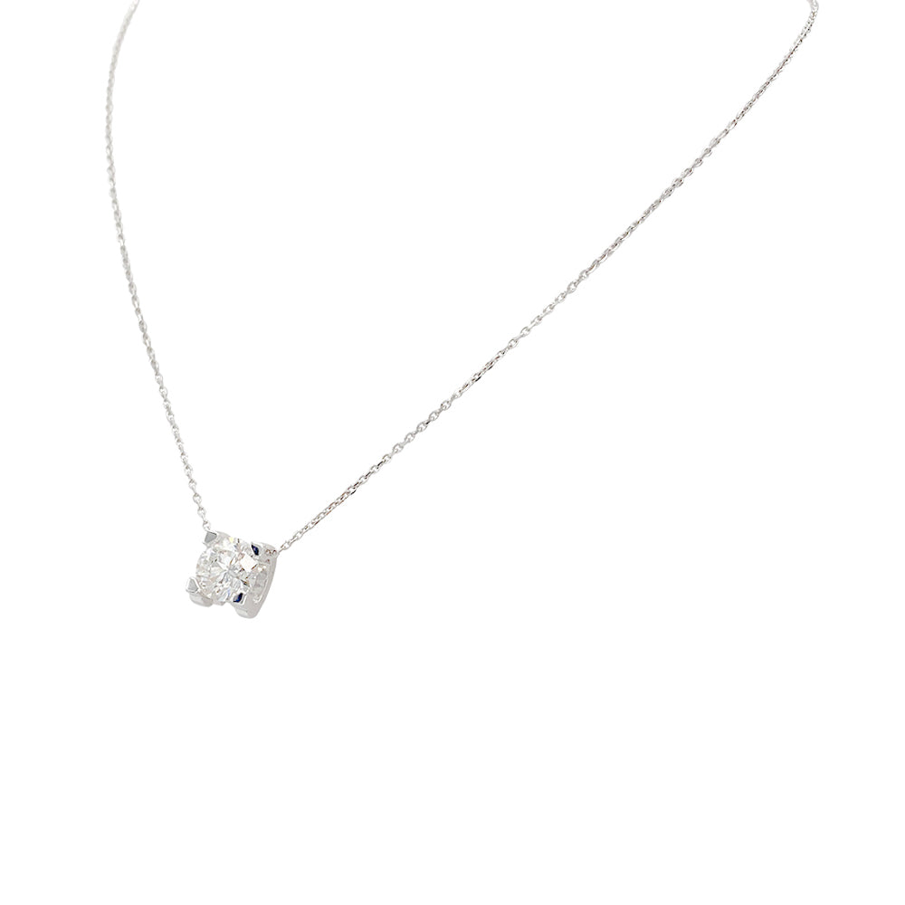 Cartier necklace, "C de Cartier", white gold, diamond.