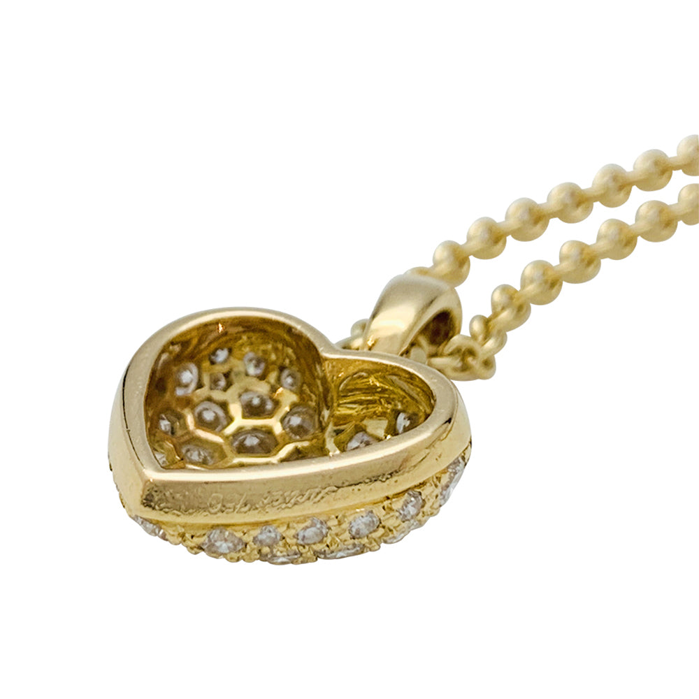 Cartier necklace, "Heart", yellow gold, diamonds.