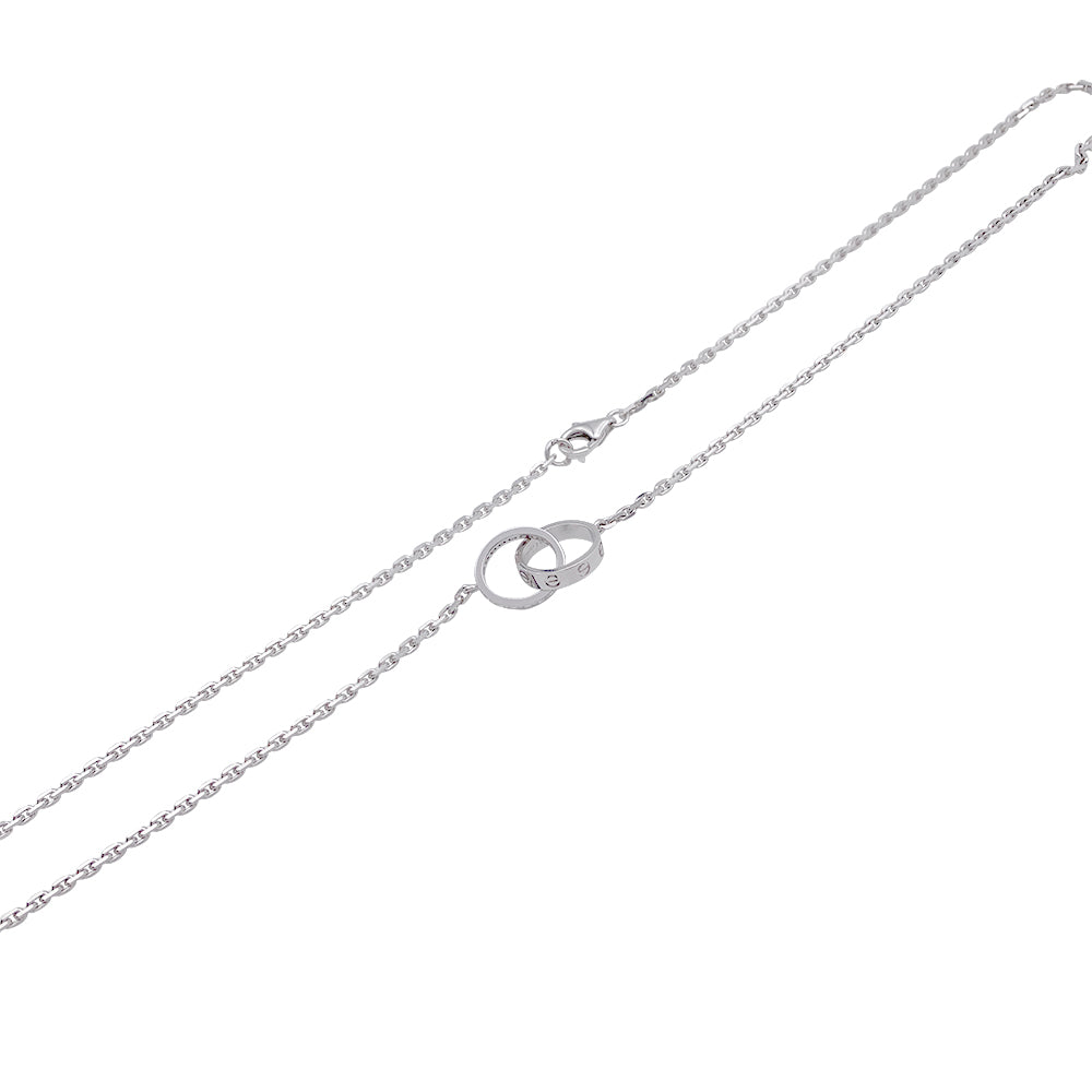 Cartier "Love" necklace, in white gold, diamonds.