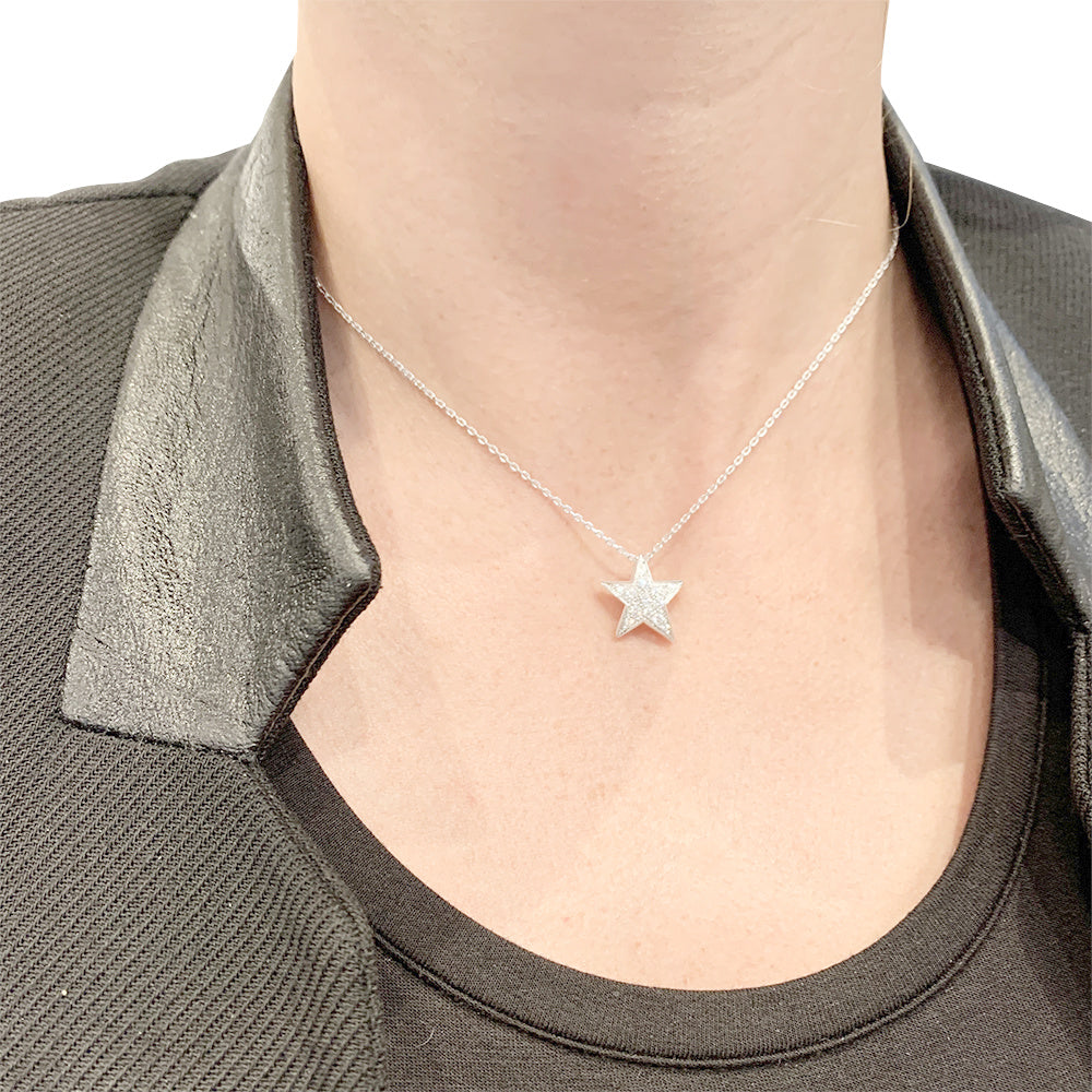 Collier Chanel, "Comète Géode", or blanc, diamants.