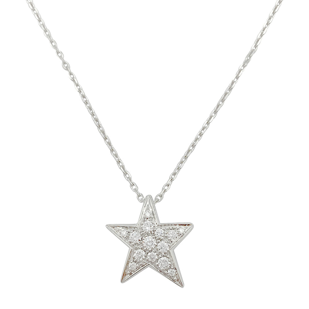Collier Chanel, "Comète Géode", or blanc, diamants.