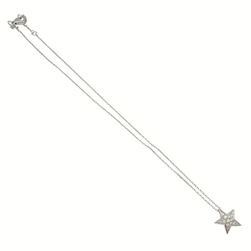 Chanel necklace, "Comète Géode", white gold, diamonds.
