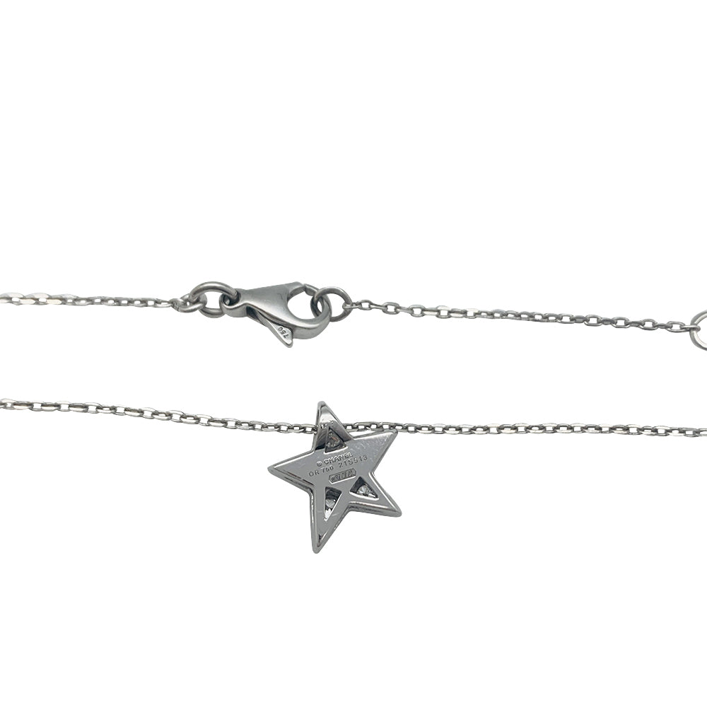 Chanel necklace, "Comète Géode", white gold, diamonds.