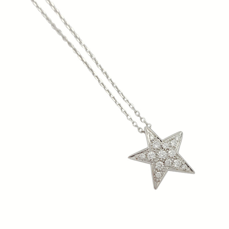 Chanel necklace, "Comète Géode", white gold, diamonds.