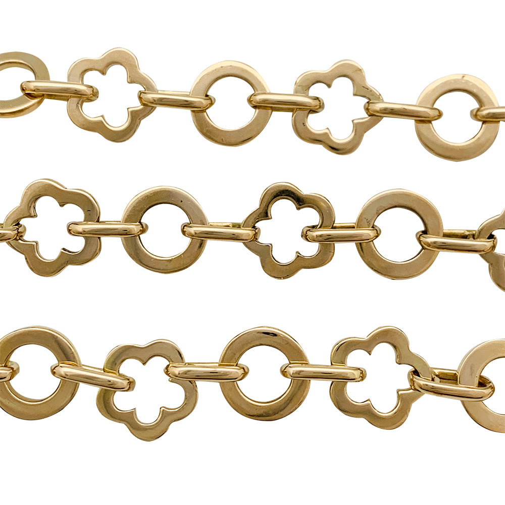 Chanel necklace, "Camellia Profile", yellow gold.