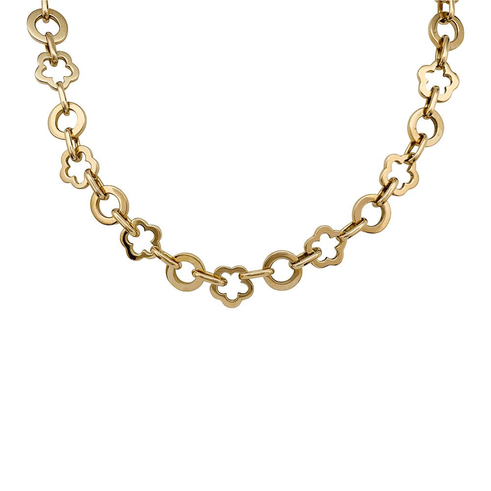 Chanel necklace, "Camellia Profile", yellow gold.