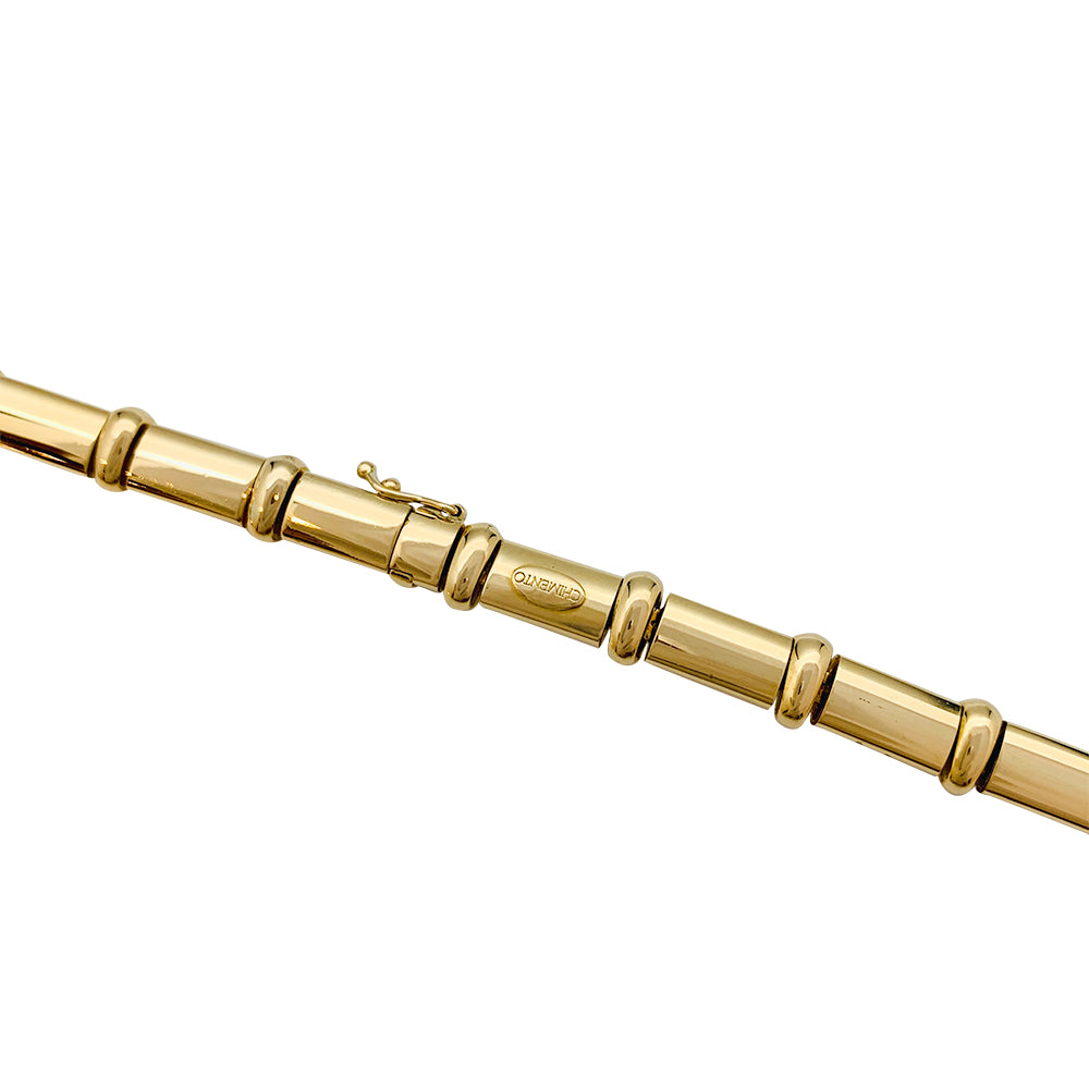 Chimento necklace, yellow gold, white gold, diamonds.