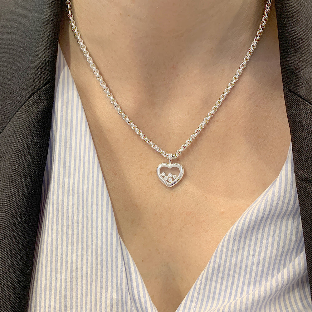 Chopard necklace, “Happy Diamonds”, white gold.