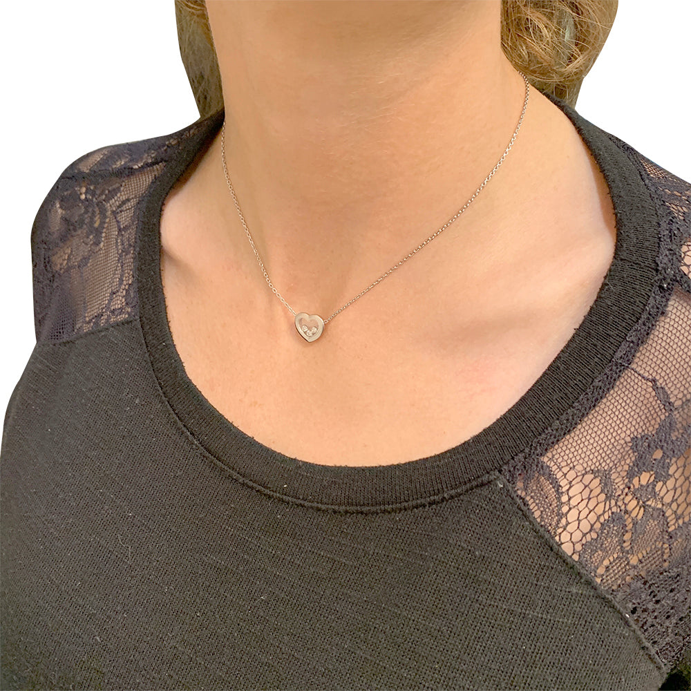 Chopard necklace, “Happy Diamonds”, white gold.
