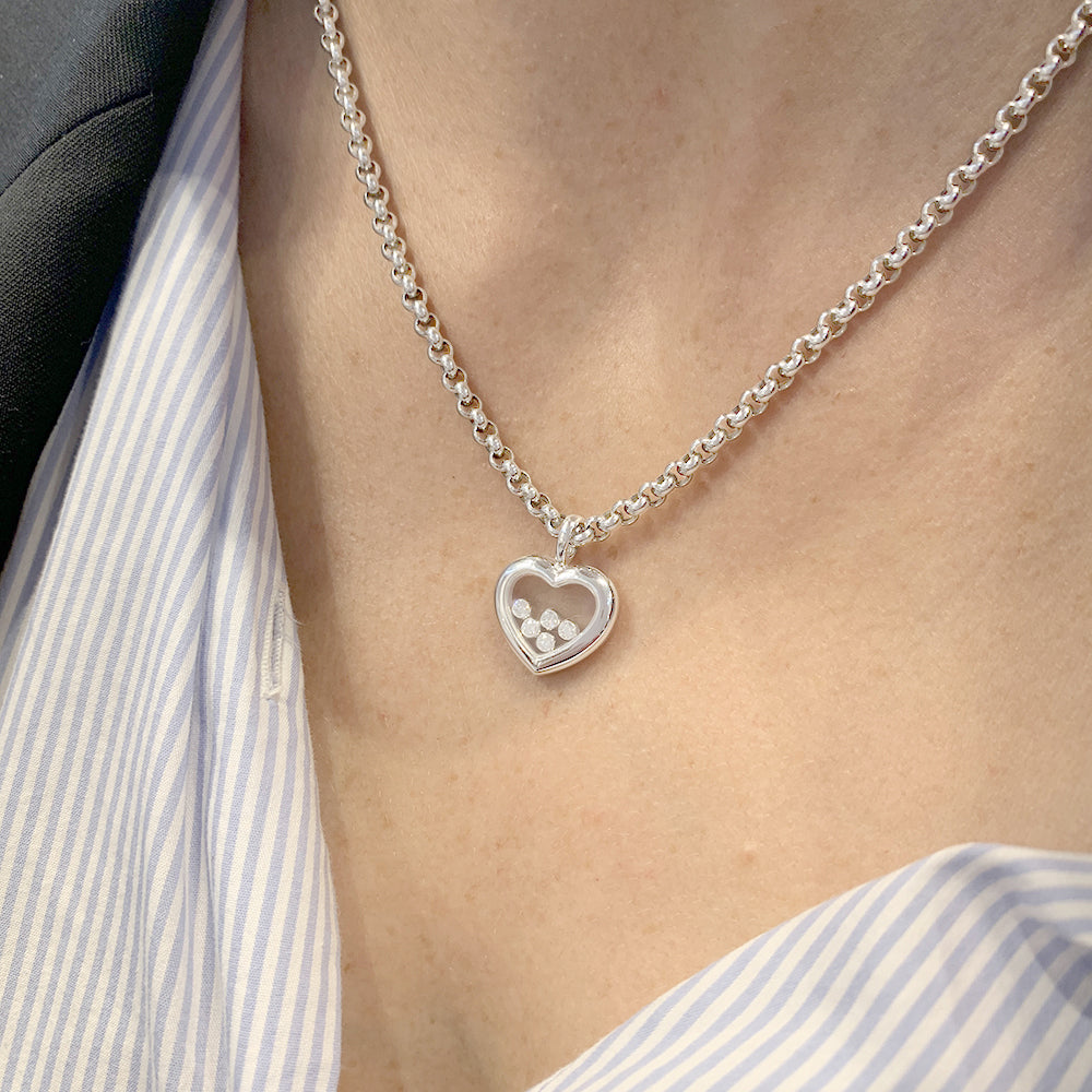Chopard necklace, “Happy Diamonds”, white gold.