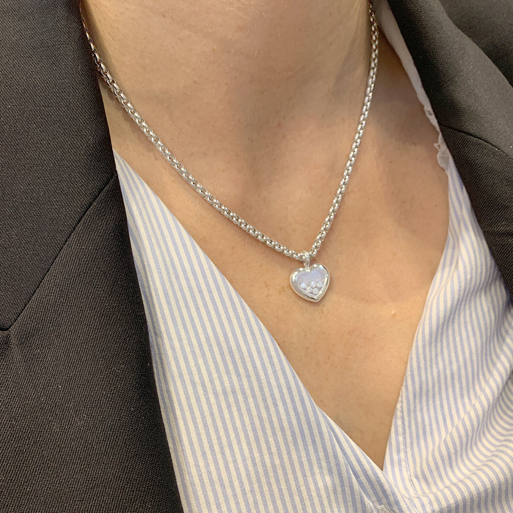 Chopard necklace, “Happy Diamonds”, white gold.