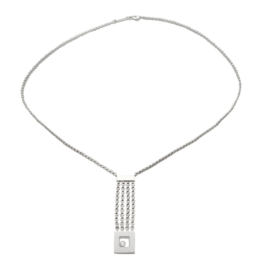 Chopard necklace, "Happy Diamonds", white gold, diamonds.