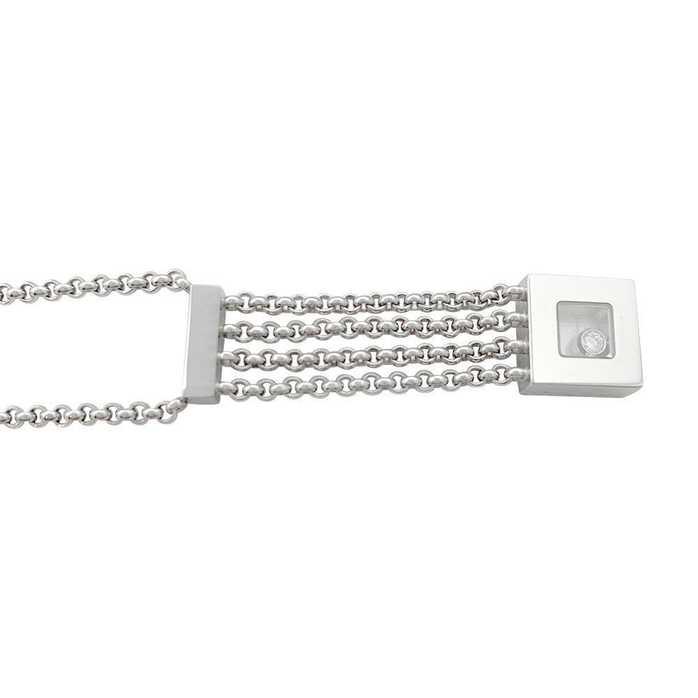 Chopard necklace, "Happy Diamonds", white gold, diamonds.